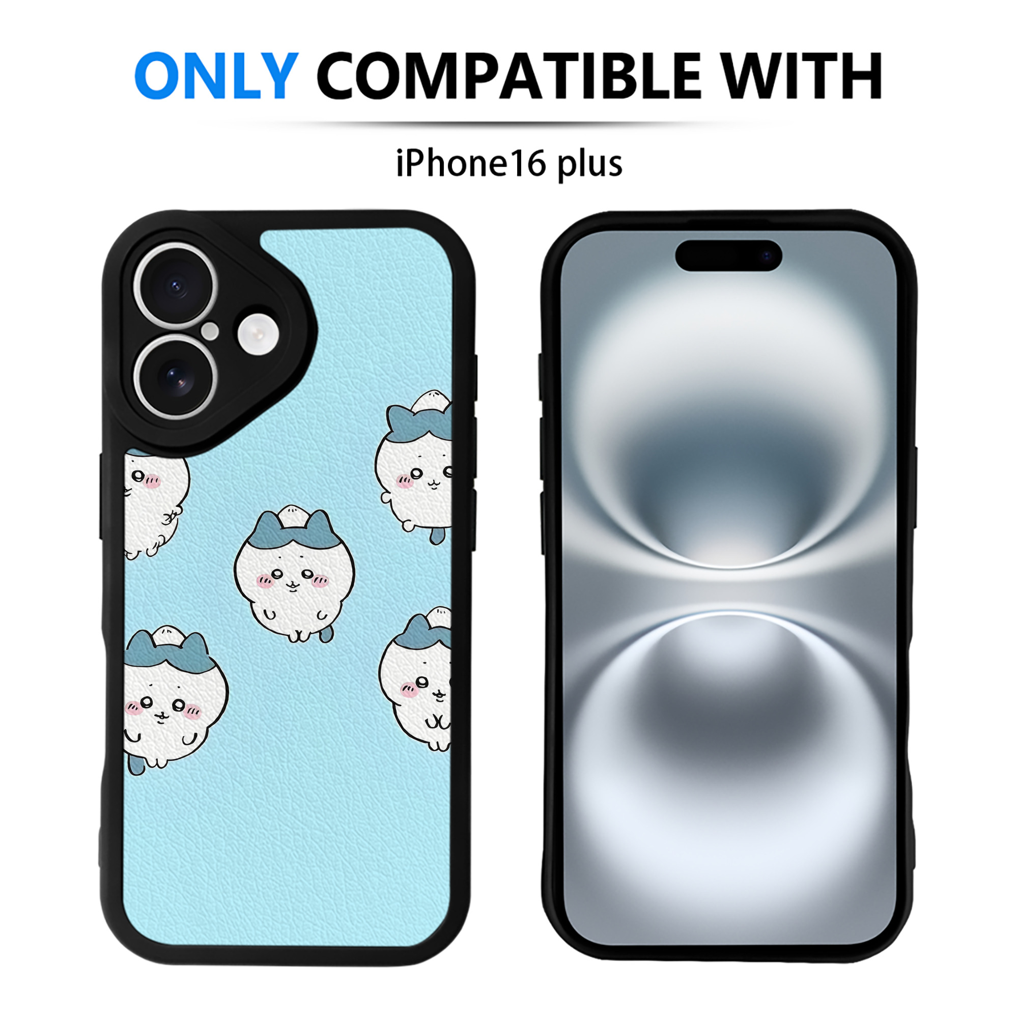 （画像用） ちいかわ Chii-kawa 【iPhone 16シリーズ対応】シリコンスマホケース（レザー調） 材質：シリコン